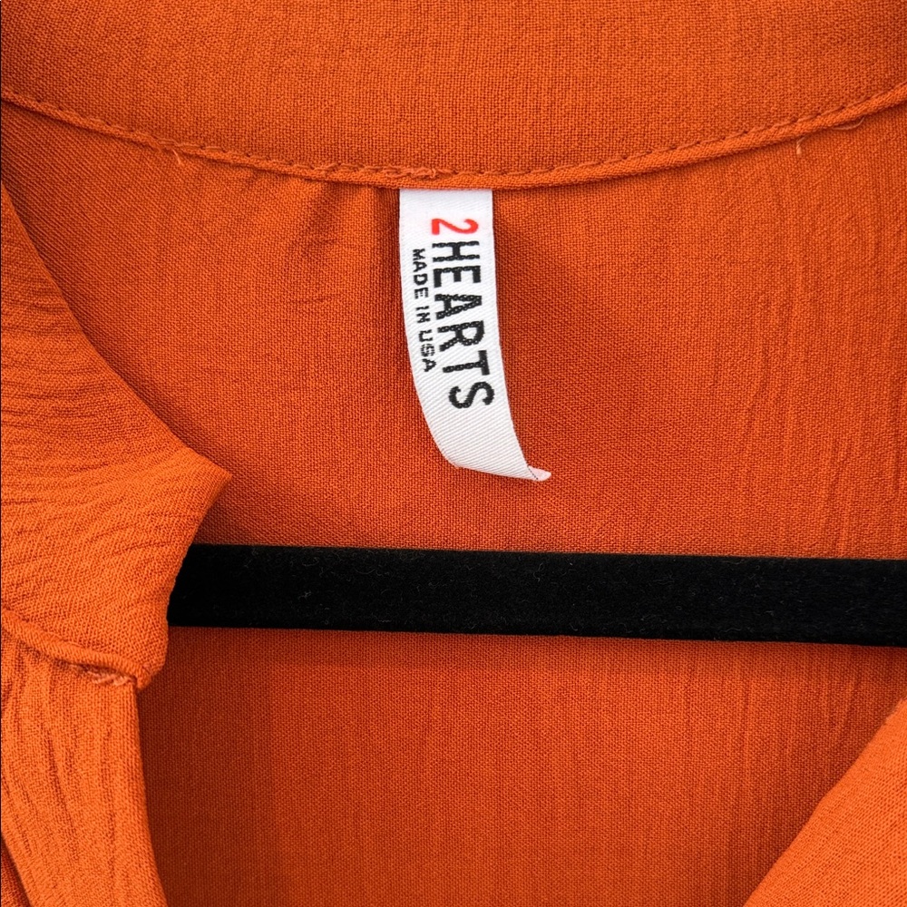 Rust Orange Mini Dress - Picture 2 of 9
